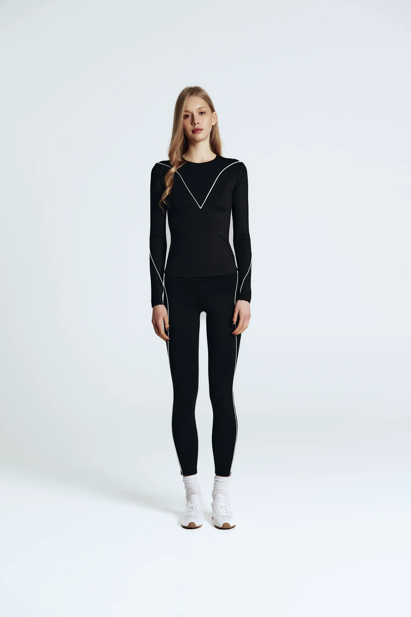 Легінси з контрастним кантом, Black — FIW